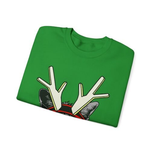 😺🦌 Rudolph Catmas Unisex Sweatshirt – Feline Festive, Reindeer Ready - Image 2