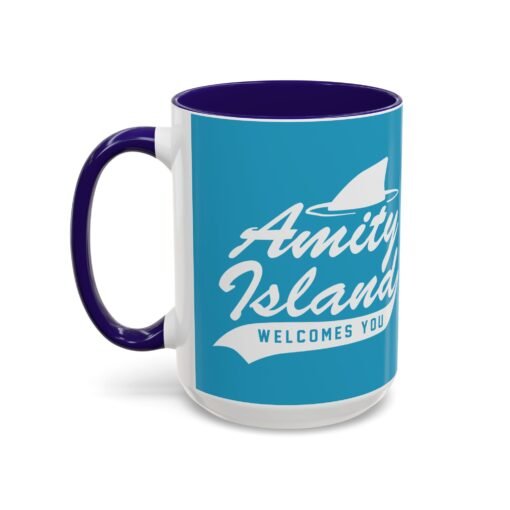 🦈 Amity Island Color Accent Mug – Welcomes You (and the Shark) - Image 32