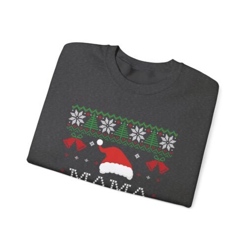🎄🧝‍♀️ Mama Elf Ugly Christmas Sweatshirt – Holiday Cheer, Boss Mode On - Image 3