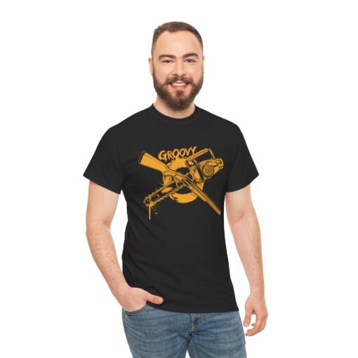 🪓🔫 Groovy Unisex T-Shirt – Hail to the King, Baby - Image 3