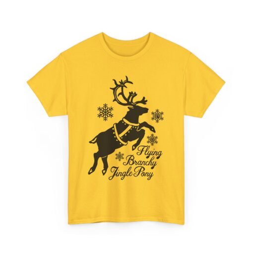 🦌✨ Flying Branchy Jingle Pony Unisex T-Shirt – Reindeer Ridiculousness at Its Finest - Image 12