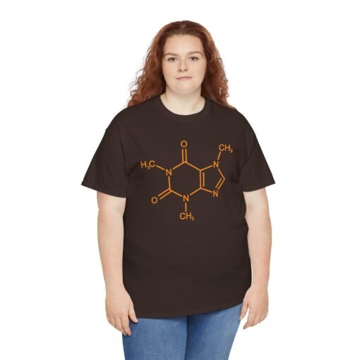 ☕🧪 Caffeine Molecule Unisex T-Shirt – Fuel Your Brain in Style - Image 4
