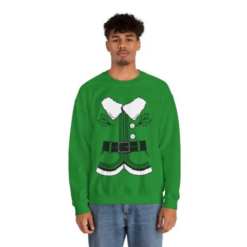 🧝‍♂️❄️ Elf Tunic Costume Unisex Sweatshirt – Cozy Cheer in Full Costume Gear - Image 3
