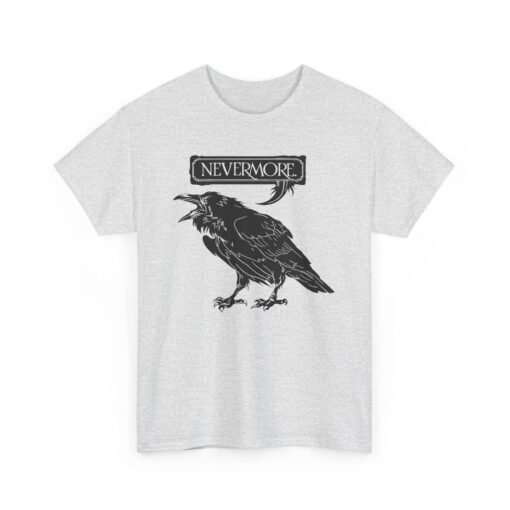Nevermore The Raven | Unisex | Heavy Cotton | T-Shirt | Poe | Poetry | Gothic - Image 11