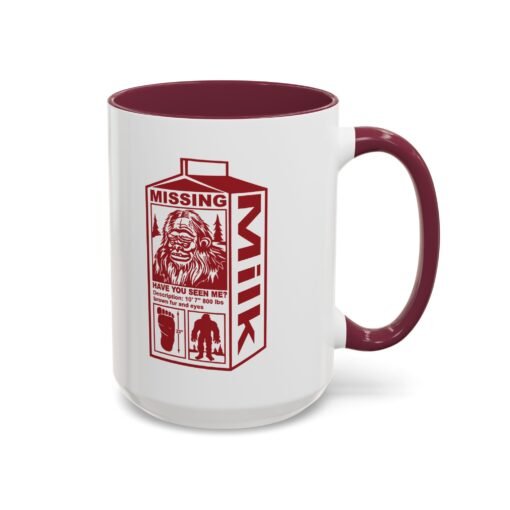 🦶🥛 Missing Bigfoot Color Accent Mug – Sip Like a Legend - Image 18