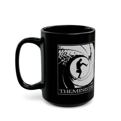 🕴️ Ministry of Silly Walks x James Bond Black Mug – Sip with Style... and a Stumble - Image 7