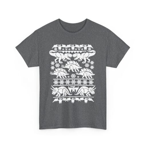 🦖🎄 Dino-Mite Christmas Unisex T-Shirt – Ugly Sweater Style with Prehistoric Cheer - Image 14
