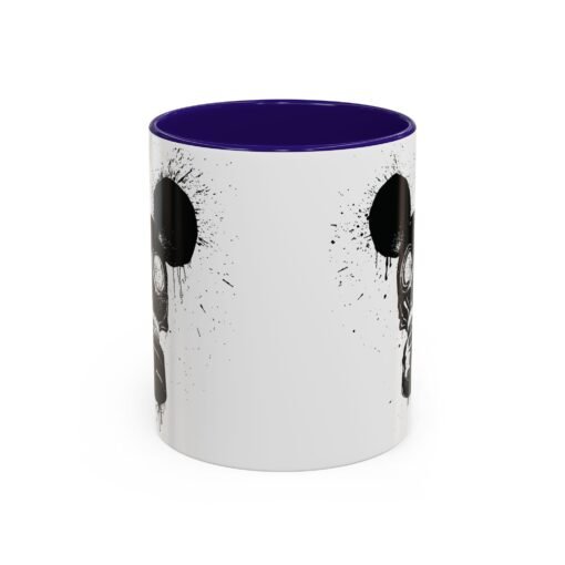 🐭☣️ Gas Mask Mouse Accent Mug – Sip with a Side of Strange - Image 13
