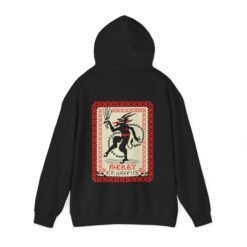 🎄👹 Merry Krampus Unisex Hoodie – Cozy Up with Claus’s Creepy Cousin