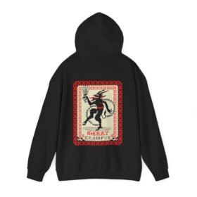 🎄👹 Merry Krampus Unisex Hoodie – Cozy Up with Claus’s Creepy Cousin