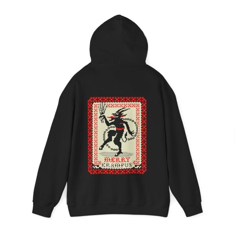 🎄👹 Merry Krampus Unisex Hoodie – Cozy Up with Claus’s Creepy Cousin