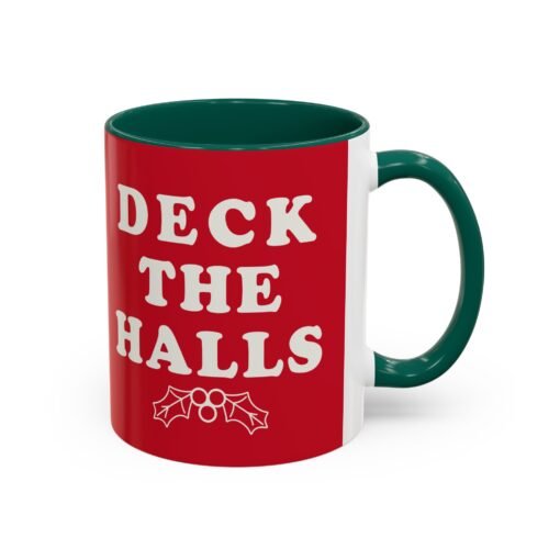 ☕ Deck the Halls Color Accent Mug – Sip Into the Season - Image 3