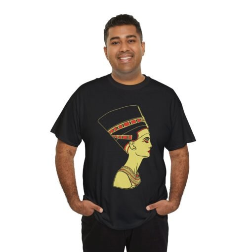Nefertiti | Unisex | Heavy Cotton | T-Shirt | Egyptian Queen | Historical | Art - Image 7