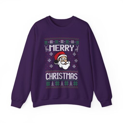 🎅🎄 Merry Christmas Santa Unisex Sweatshirt – Classic Cheer in Ugly Sweater Style - Image 14