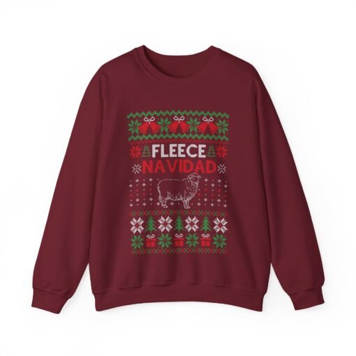 🐑🎄 Fleece Navidad Unisex Sweatshirt – Warm Wishes & Woolly Laughs - Image 19