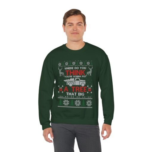 🚛🎄 Big Tree Energy Unisex Sweatshirt – Holiday Haulin’ in Style - Image 6