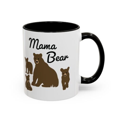 🧸 Mama Bear Color Accent Mug – Fierce Sips, Cozy Vibes - Image 6