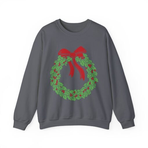 🎄 Holiday Wreath Unisex Sweatshirt – Cozy Up in Classic Christmas Style - Image 16