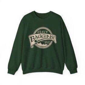 🌿 Elect Baggins for The Shire Unisex Sweatshirt – Campaign in Comfort