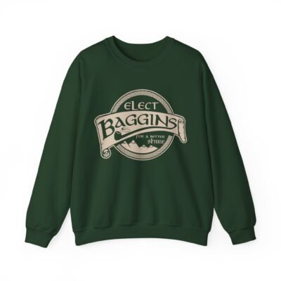 🌿 Elect Baggins for The Shire Unisex Sweatshirt – Campaign in Comfort