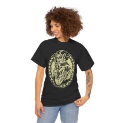 Alternative view of 🌹💀 Tattooed Sugar Skull Leia Unisex T-Shirt – Rebel Royalty with a Bold Twist