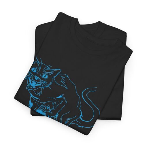 🐾🖤 Hissing Black Cat Unisex T-Shirt – Fierce, Feline, and Full of Attitude - Image 3