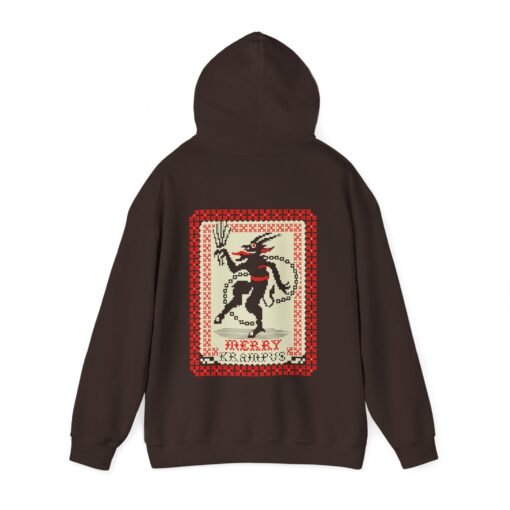 🎄👹 Merry Krampus Unisex Hoodie – Cozy Up with Claus’s Creepy Cousin - Image 11