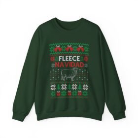 🐑🎄 Fleece Navidad Unisex Sweatshirt – Warm Wishes & Woolly Laughs