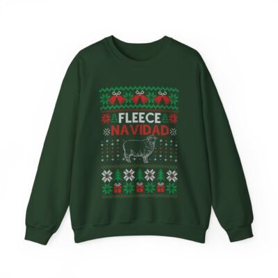 🐑🎄 Fleece Navidad Unisex Sweatshirt – Warm Wishes & Woolly Laughs