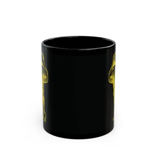 🎄🦵 Major Award Black Mug – Sip With a Touch of Glorious Glow - Image 4