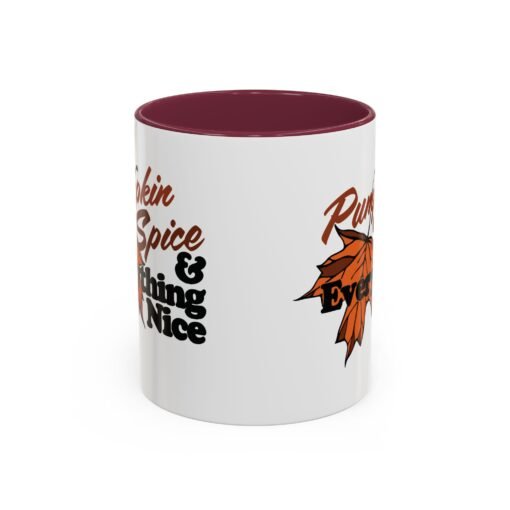 🎃☕ Pumpkin Spice & Everything Nice Accent Mug – Sip into Autumn - Image 2