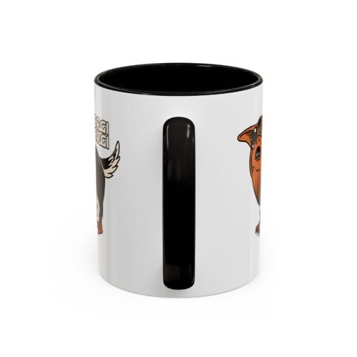 ☕🐶🐧✨ Porgi Corgi Color Accent Mug – Sip with Galactic Cuteness - Image 4