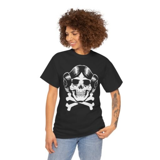 ☠️👸 Rebel Skull Unisex T-Shirt – Princess Power with a Dark Twist - Image 4