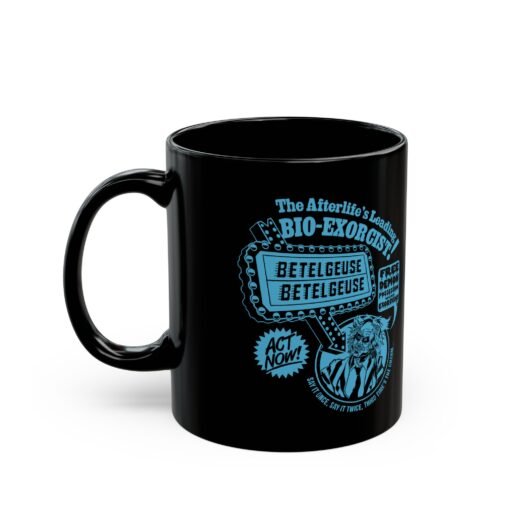 🪦☕ Betelgeuse Black Mug – The Afterlife’s Leading Bio-Exorcist - Image 2