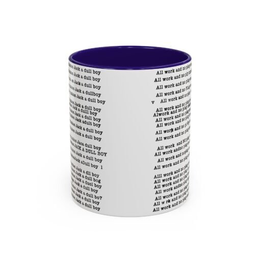 ☕ All Work and No Play Color Accent Mug – A Sip of Madness - Image 9
