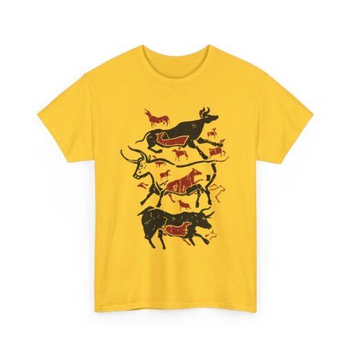 🐂 Cave Art Bulls Unisex T-Shirt – Ancient Style, Modern Vibes - Image 16