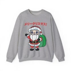 🎄 Kawaii Santa Unisex Sweatshirt – メリークリスマス, Cutified - Image 13