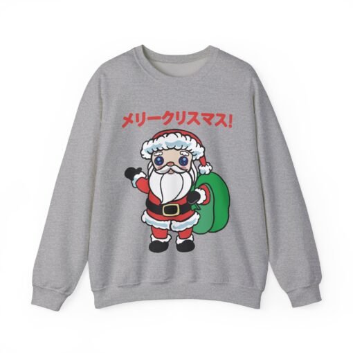 🎄 Kawaii Santa Unisex Sweatshirt – メリークリスマス, Cutified - Image 13
