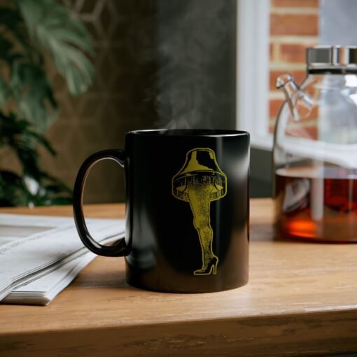 🎄🦵 Major Award Black Mug – Sip With a Touch of Glorious Glow - Image 6