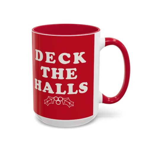 ☕ Deck the Halls Color Accent Mug – Sip Into the Season - Image 46