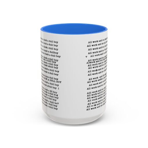☕ All Work and No Play Color Accent Mug – A Sip of Madness - Image 57
