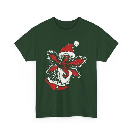 🎅👹 Demogorgon Santa Unisex T-Shirt – Upside Down Holiday Vibes - Image 12