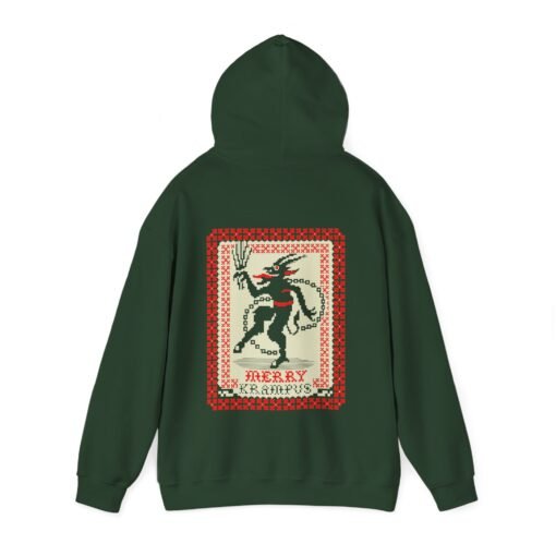 🎄👹 Merry Krampus Unisex Hoodie – Cozy Up with Claus’s Creepy Cousin - Image 12