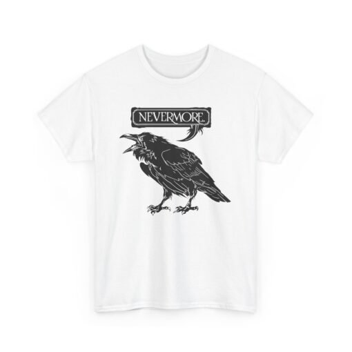 Nevermore The Raven | Unisex | Heavy Cotton | T-Shirt | Poe | Poetry | Gothic