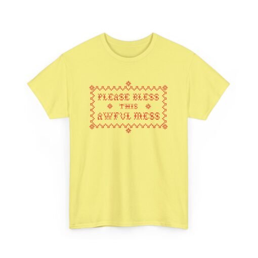 🧵😅 Please Bless This Awful Mess Unisex T-Shirt – Cross-Stitched Chaos, Worn with Pride - Image 18