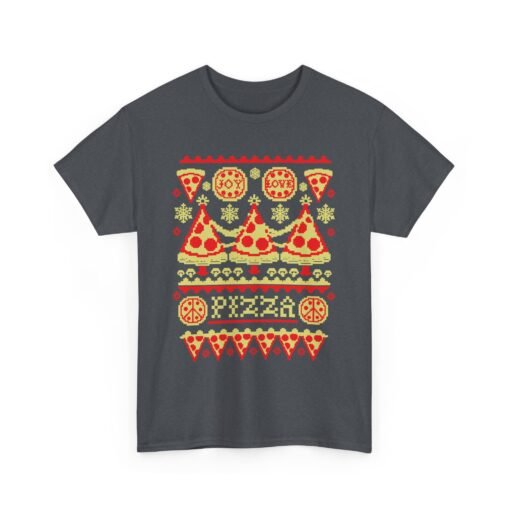 🍕🎄 Pizza Party Ugly Christmas Sweater T-Shirt – Extra Cheese, Please! - Image 18
