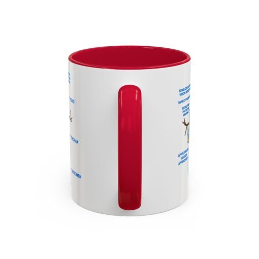 ☕ Snowman Anatomy Color Accent Mug – Sip with a Side of Snowman Science - Image 35