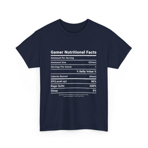 🎮 Gamer Nutrition Facts Unisex T-Shirt – Powered by Snacks, Skill & Respawns - Image 18