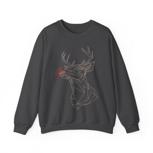 🦌 Polygon Rudolph Unisex Sweatshirt – Modern Cheer, Classic Comfort - Image 9