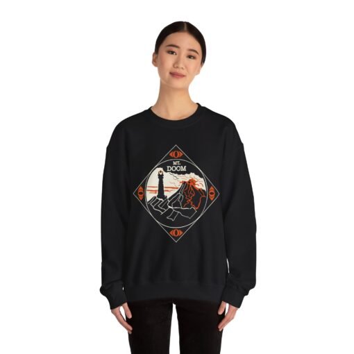 🔥 Mount Doom & Eye of Sauron Unisex Sweatshirt – Dark Elegance for Bold Fans - Image 4